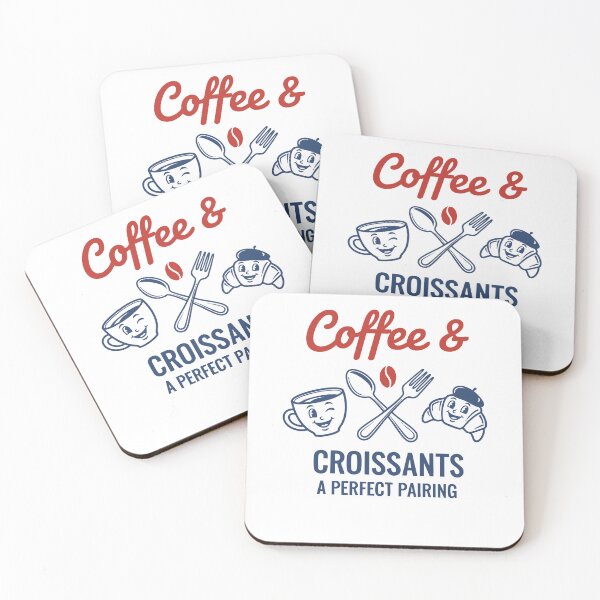 Item preview, Breakfast Coffee Croissants A Perfect Pairing designed and sold by LuminOrb.