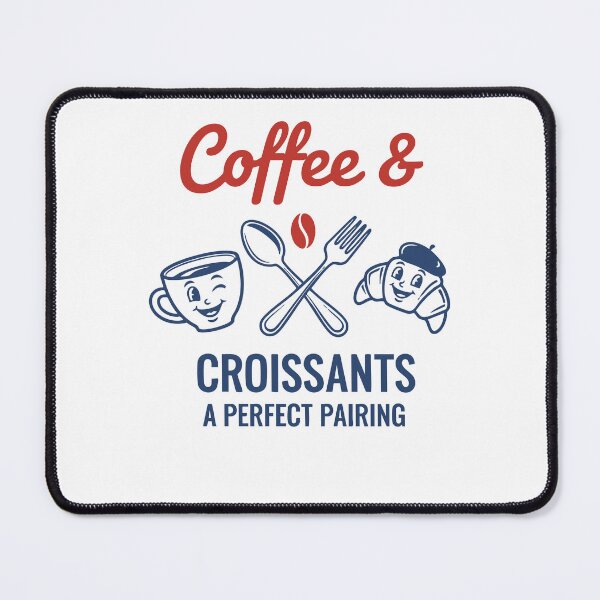 Item preview, Breakfast Coffee Croissants A Perfect Pairing designed and sold by LuminOrb.