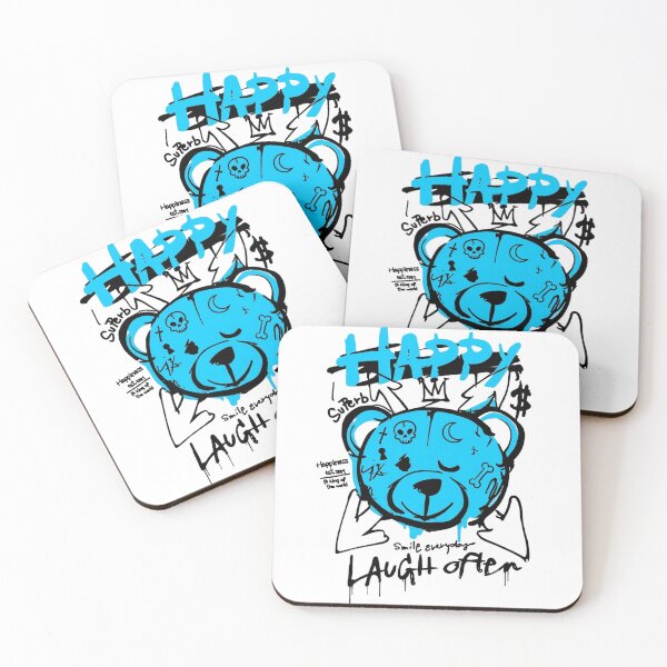 Item preview, Happy Laugh Often — Blue Graffiti Bear Streetwear designed and sold by Colorful-Garden.