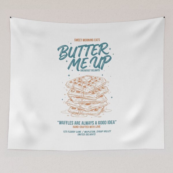 Item preview, Breakfast Funny Brunch Coffee Butter Me Up designed and sold by LuminOrb.
