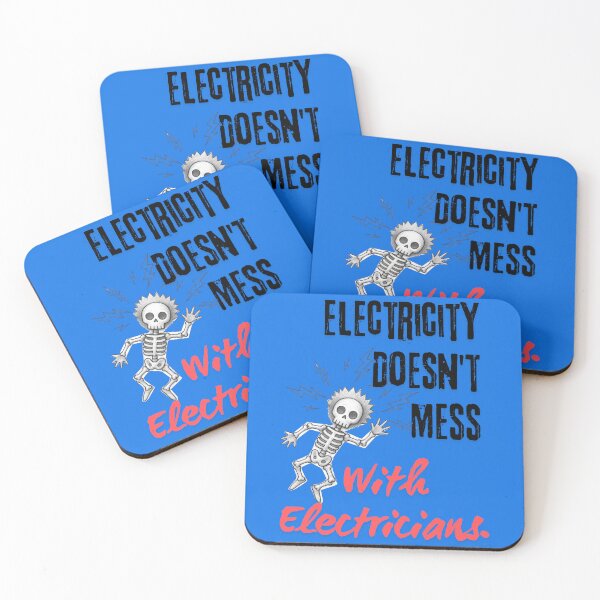 Item preview, Funny Electrician Tee – Electricity Doesn't Mess With Electricians designed and sold by lazulishop.