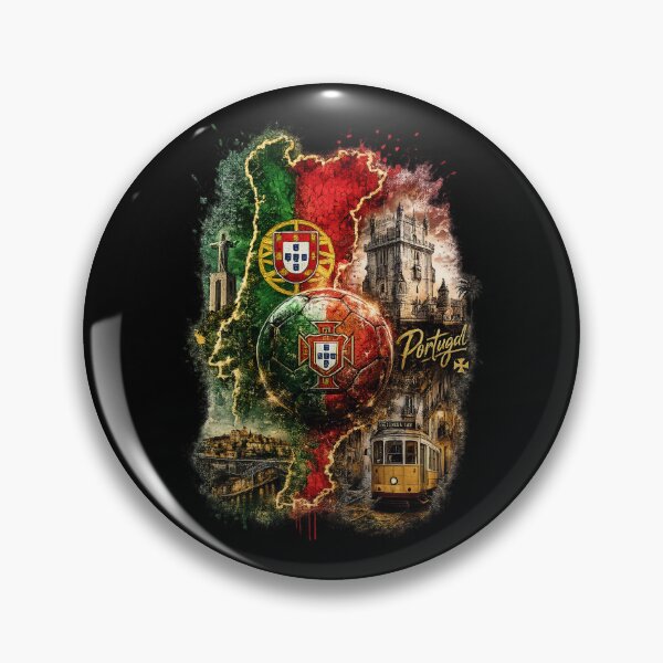 Item preview, Portugal Football Map Art | Soccer Fan Graphic | Portuguese Heritage Football Design | Vintage Sports Poster designed and sold by TheWorldGameStudio .