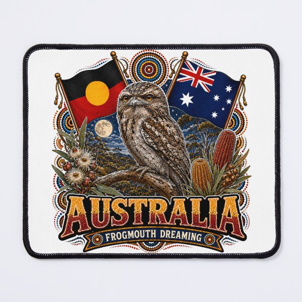 Item preview, Proud Aussie Country – Aboriginal-Inspired Map Design designed and sold by Holiday-Hunter.