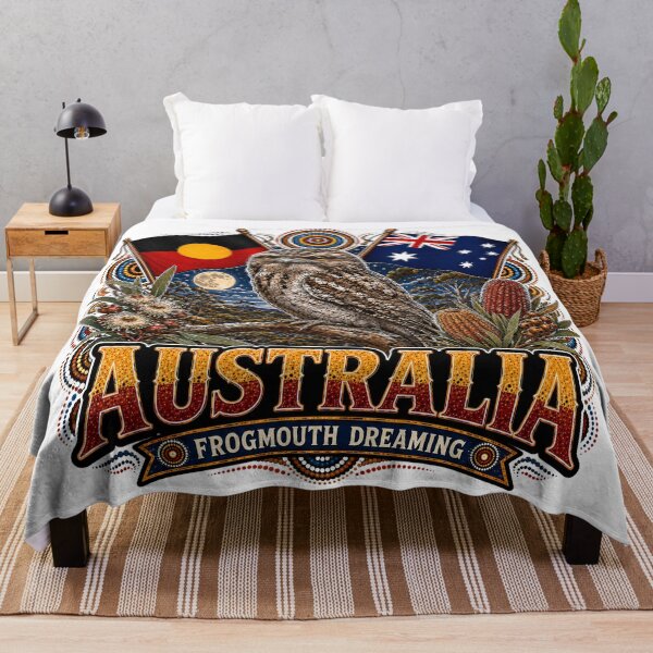 Item preview, Proud Aussie Country – Aboriginal-Inspired Map Design designed and sold by Holiday-Hunter.