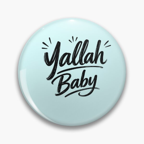 Item preview, Yallah Baby Arabic English Typography designed and sold by NadineDemShop.