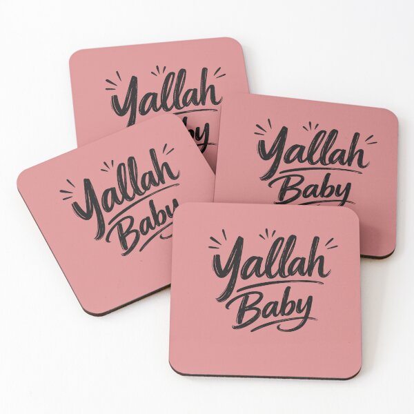 Item preview, Yallah Baby Arabic English Typography designed and sold by NadineDemShop.