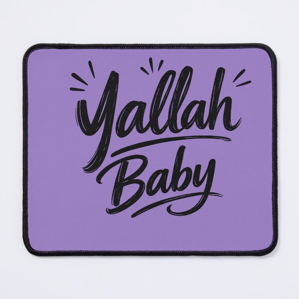 Item preview, Yallah Baby Arabic English Typography designed and sold by NadineDemShop.