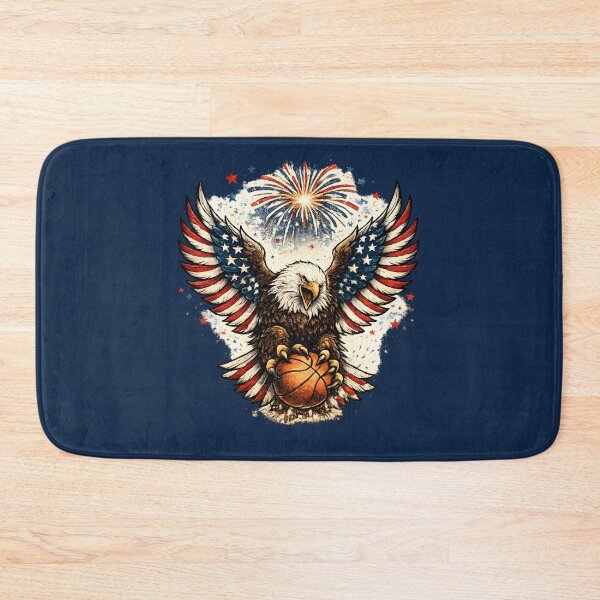 Item preview, Patriotic Bald Eagle Basketball 4th of July Shirt designed and sold by PixelForge11.