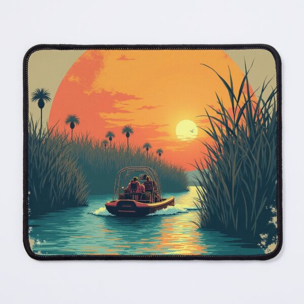 Item preview, Florida Everglades Airboat Sunset designed and sold by piketo.