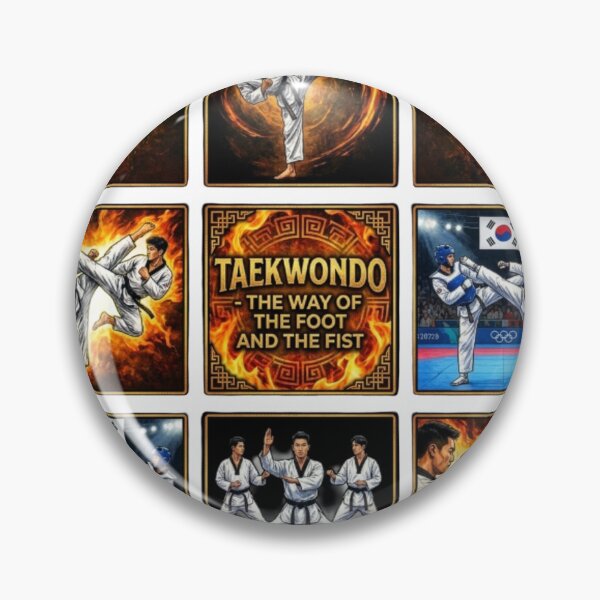 Item preview, Taekwondo Master Martial Arts Fire Pop Art Design designed and sold by redsharkuk.