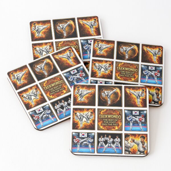 Item preview, Taekwondo Master Martial Arts Fire Pop Art Design designed and sold by redsharkuk.