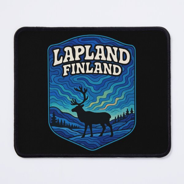 Item preview, Lapland Finland Reindeer Trippy Art Travel designed and sold by TomFrontierArt.