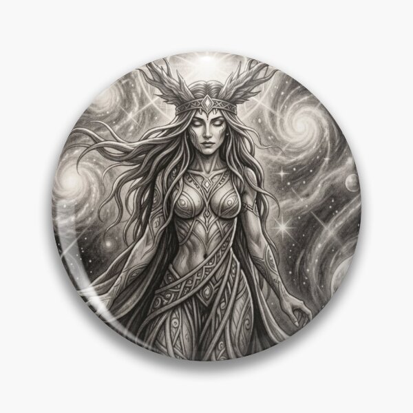 Item preview, Cosmic Boho Goddess inspired by Mucha – Mystical Goddess in the Universal Flow of Light designed and sold by FotoworldEdel.