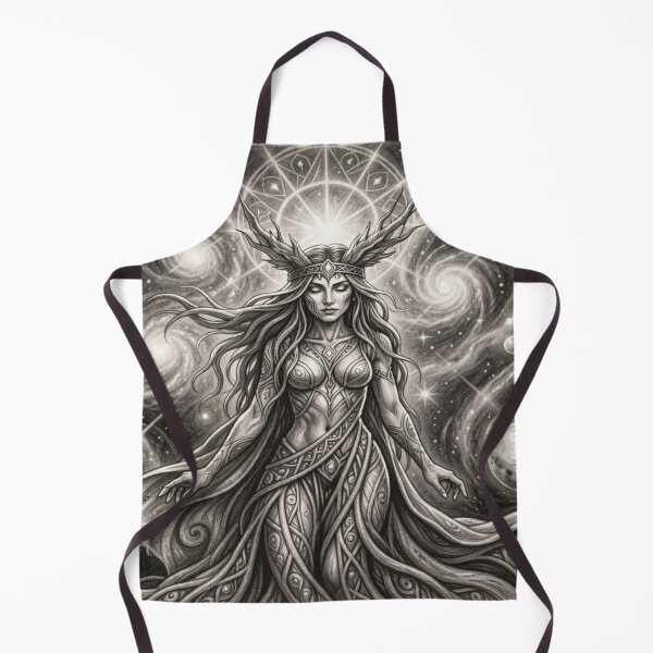 Item preview, Cosmic Boho Goddess inspired by Mucha – Mystical Goddess in the Universal Flow of Light designed and sold by FotoworldEdel.