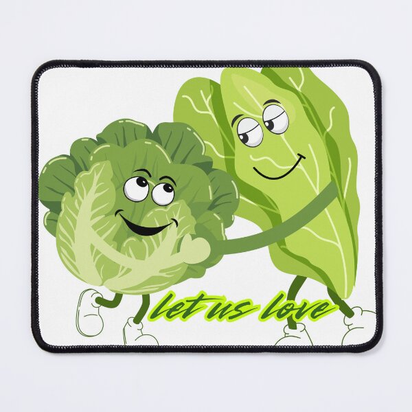 Item preview, Let us love, two lettuce heads smile and hug each other designed and sold by thefrenchyviet.