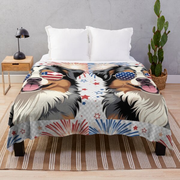 Item preview, Patriotic Australian Shepherd Dog with USA Sunglasses | Happy 4th of July Design designed and sold by GalleryPeak.