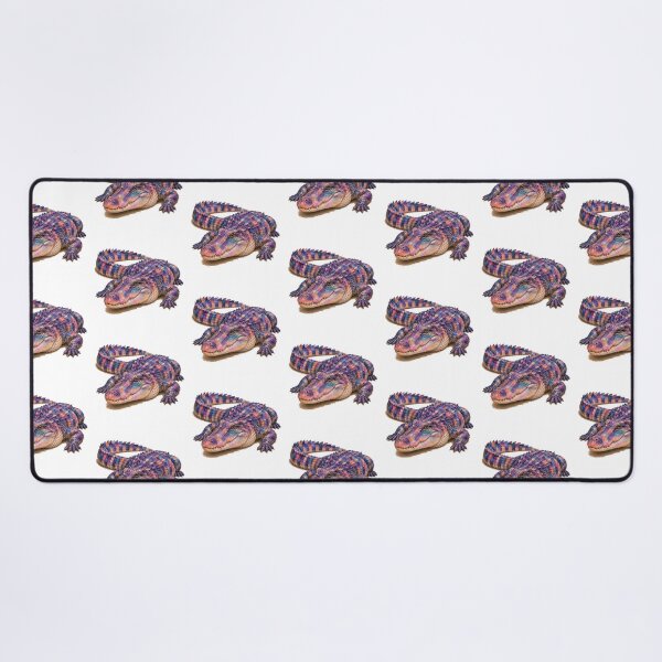 Item preview, Cute Colorful Crocodile – Modern Palette Knife Animal Painting designed and sold by SLGA-Designs.