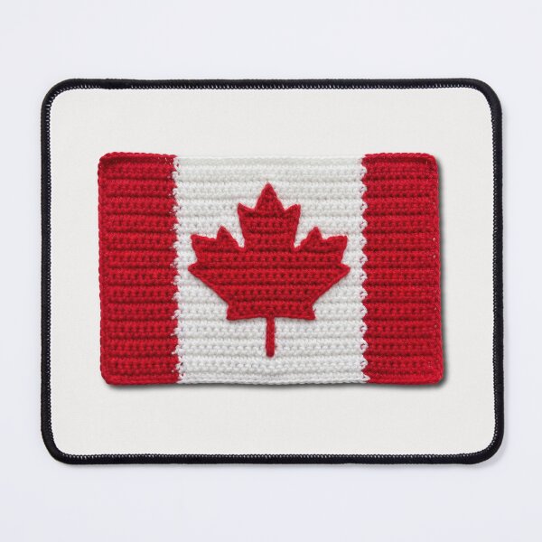 Item preview, Crochet Canadian Flag designed and sold by TackyTime.