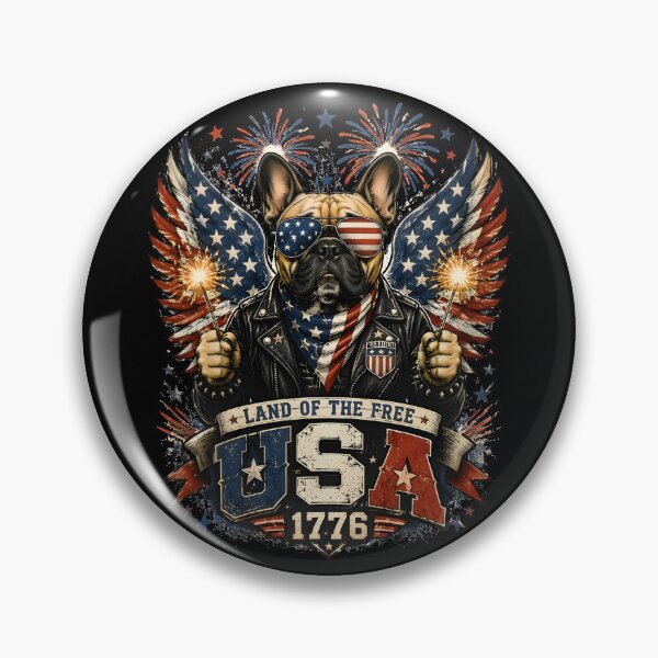 Item preview, Funny French Bulldog USA 1776 4th of July Shirt designed and sold by PixelForge11.