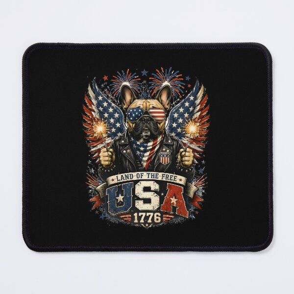 Item preview, Funny French Bulldog USA 1776 4th of July Shirt designed and sold by PixelForge11.