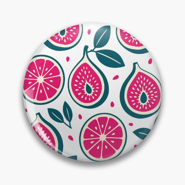 Item preview, Retro Vibrant Sliced Figs and Citrus Fruits Seamless Pattern Vector designed and sold by DiNata.