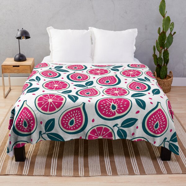 Item preview, Retro Vibrant Sliced Figs and Citrus Fruits Seamless Pattern Vector designed and sold by DiNata.