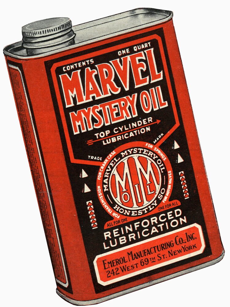 Vintage Marvel Mystery Oil One Quart Can, Lubricant Add to Gas