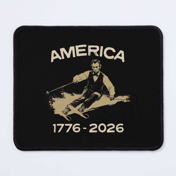 Item preview, America 1776 2026 Abraham Lincoln Skiing President Graphic designed and sold by Noctivyra.