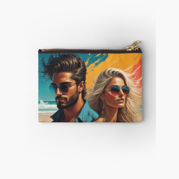 Item preview, Retro Summer Beach Couple Pop Art Sunglasses Splatter designed and sold by UmSkelig834.