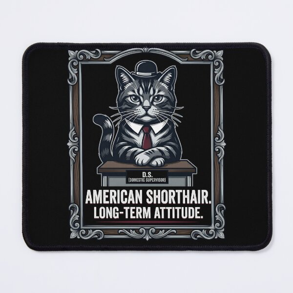 Item preview, American Shorthair Cat Domestic Supervisor Funny Boss Cat designed and sold by thoughtswear.
