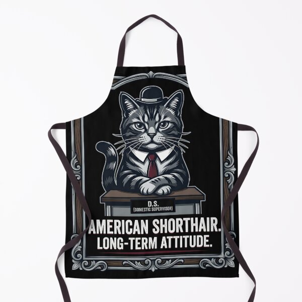 Item preview, American Shorthair Cat Domestic Supervisor Funny Boss Cat designed and sold by thoughtswear.