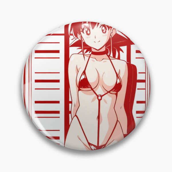 Item preview, Portrait - Red haired woman red swimwear designed and sold by AnimeShin.