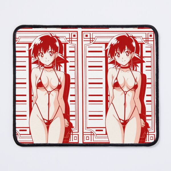 Item preview, Portrait - Red haired woman red swimwear designed and sold by AnimeShin.
