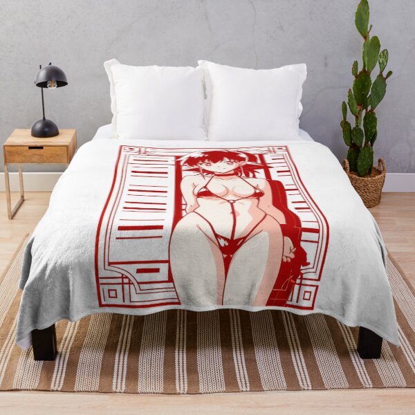 Item preview, Portrait - Red haired woman red swimwear designed and sold by AnimeShin.