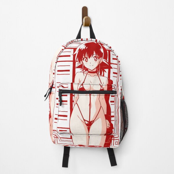 Item preview, Portrait - Red haired woman red swimwear designed and sold by AnimeShin.
