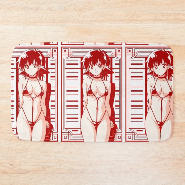 Item preview, Portrait - Red haired woman red swimwear designed and sold by AnimeShin.