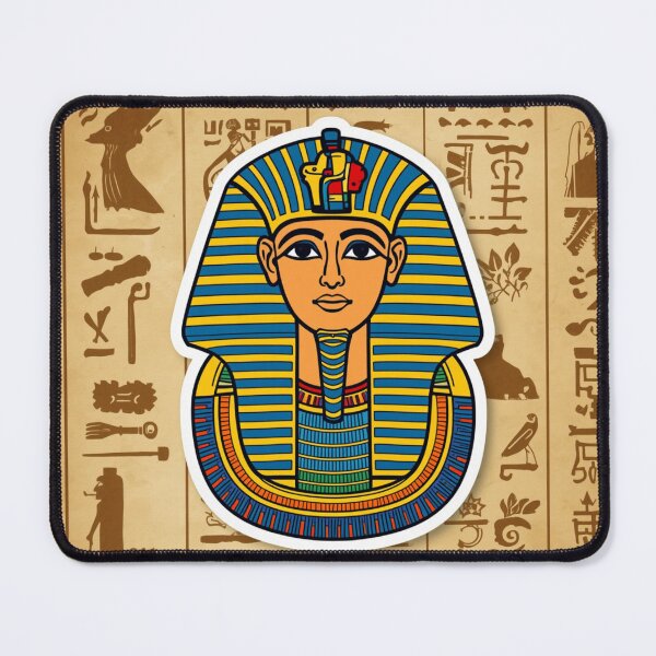 Item preview, King Tutankhamun Egyptian Pharaoh Golden Mask designed and sold by UniqueVibesArt.