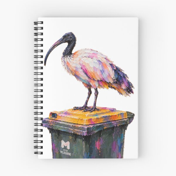 Item preview, Cute Colorful Bin Chicken – Modern Palette Knife Animal Painting designed and sold by SLGA-Designs.