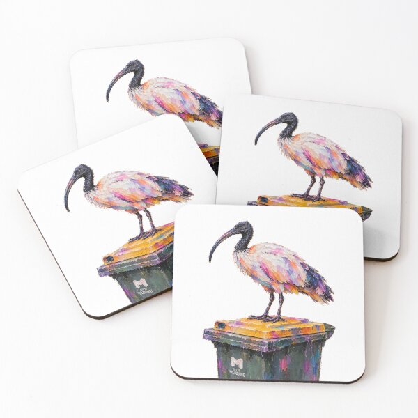 Item preview, Cute Colorful Bin Chicken – Modern Palette Knife Animal Painting designed and sold by SLGA-Designs.