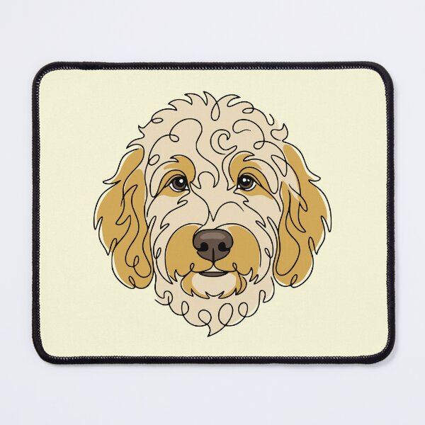 Item preview, Minimalist Goldendoodle Line Art designed and sold by Imaginationbeyond.