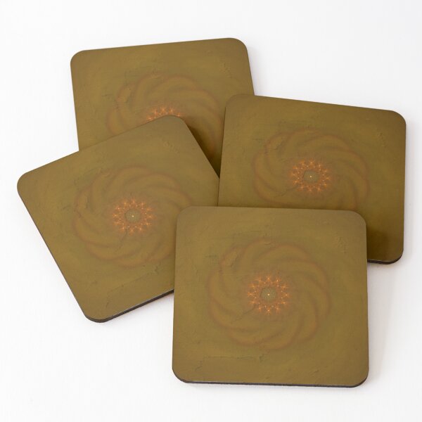Item preview, Amber Spiral Abstract Pattern designed and sold by EsmArtUniverse.