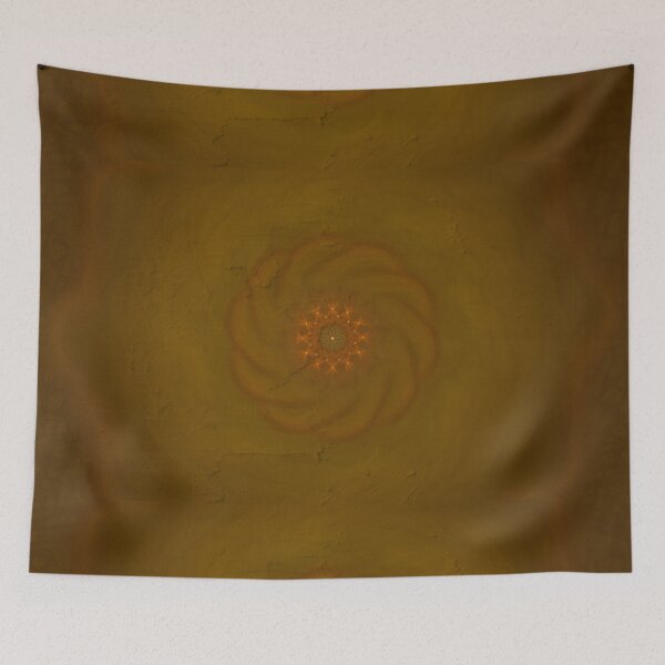 Item preview, Amber Spiral Abstract Pattern designed and sold by EsmArtUniverse.