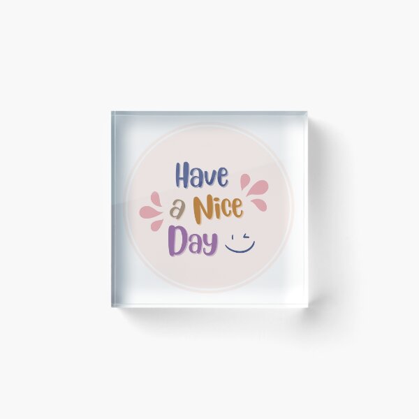 Item preview, Cute Have a Nice Day Pastel Positivity Sticker designed and sold by UniqueVibesArt.