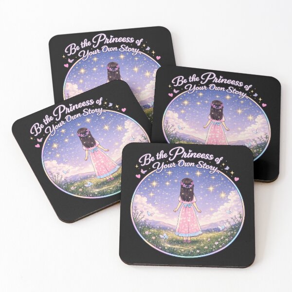 Item preview, Be the Princess of Your Own Story | Self Love Fairy Tale Girl Sticker designed and sold by Meiguilin.