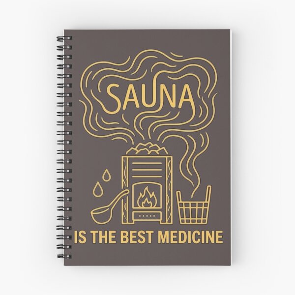 Item preview, Sauna Is the Best Medicine – Nordic Sauna & Wellness Design designed and sold by PatsiRose.