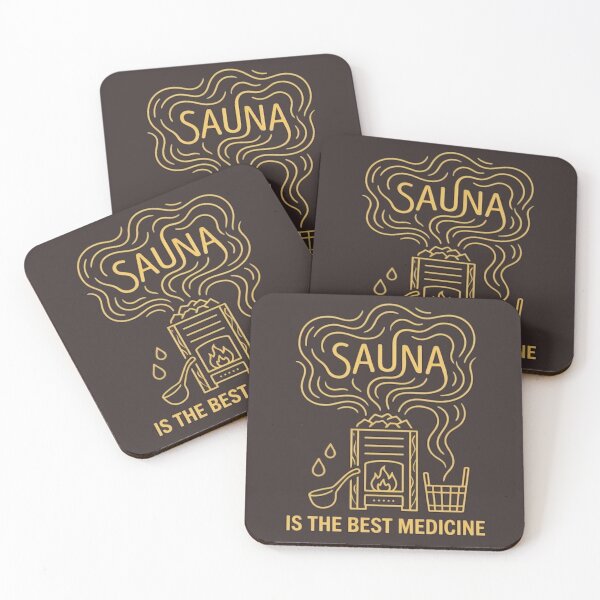Item preview, Sauna Is the Best Medicine – Nordic Sauna & Wellness Design designed and sold by PatsiRose.
