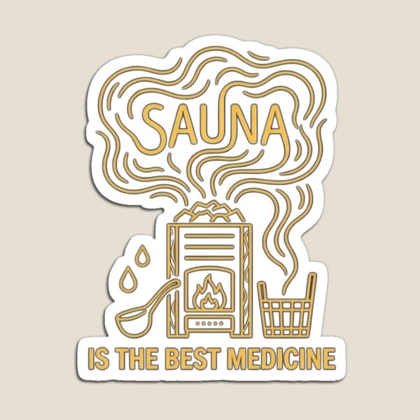 Item preview, Sauna Is the Best Medicine – Nordic Sauna & Wellness Design designed and sold by PatsiRose.