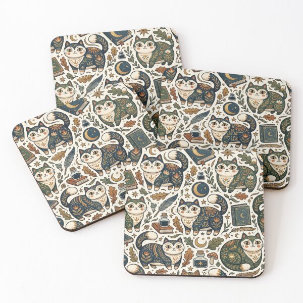 Item preview, Enchanted Cats Under the Moon designed and sold by Iampoji.