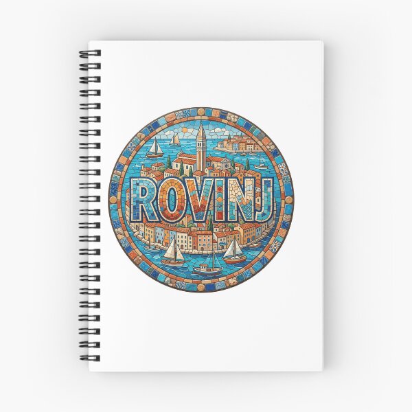 Item preview, Rovinj Adriatic Coast Mosaic Travel Sticker Souvenir Summer Edition designed and sold by Imaginarium of Chaos falcon88 .