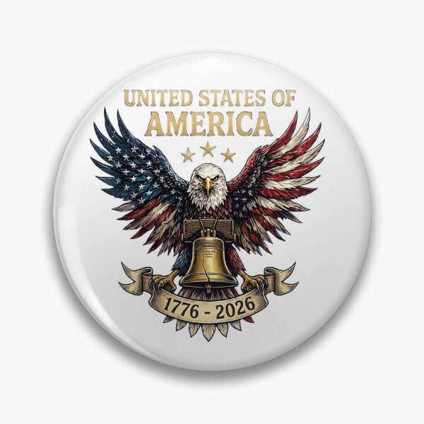 Item preview, USA 250th Anniversary Patriotic Eagle & Liberty Bell 1776-2026 designed and sold by ashrak.